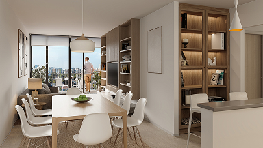 Living-comedor del departamento